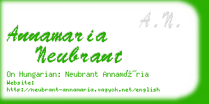 annamaria neubrant business card